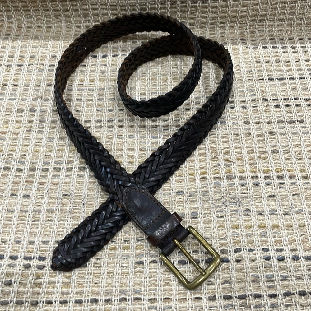Florsheim Brown Leather Belt Size 38